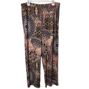 Chicos Size 2 ( 12/14 )  Stretch Pull On Pants Multicolor